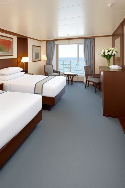 Stateroom Bed in cruise ship