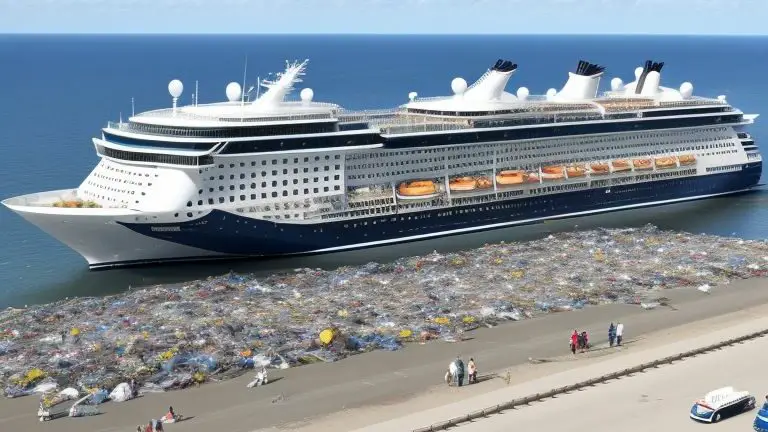 How much waste does a cruise ship produce?